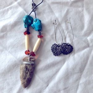 Necklace and earrings set